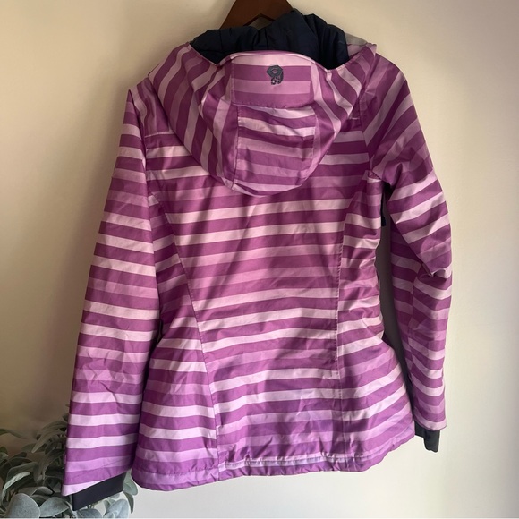 Mountain Hardwear Striped purple winter jacket/ski coat size medium - Picture 12 of 16